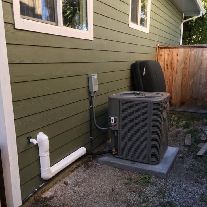 installed heat pump