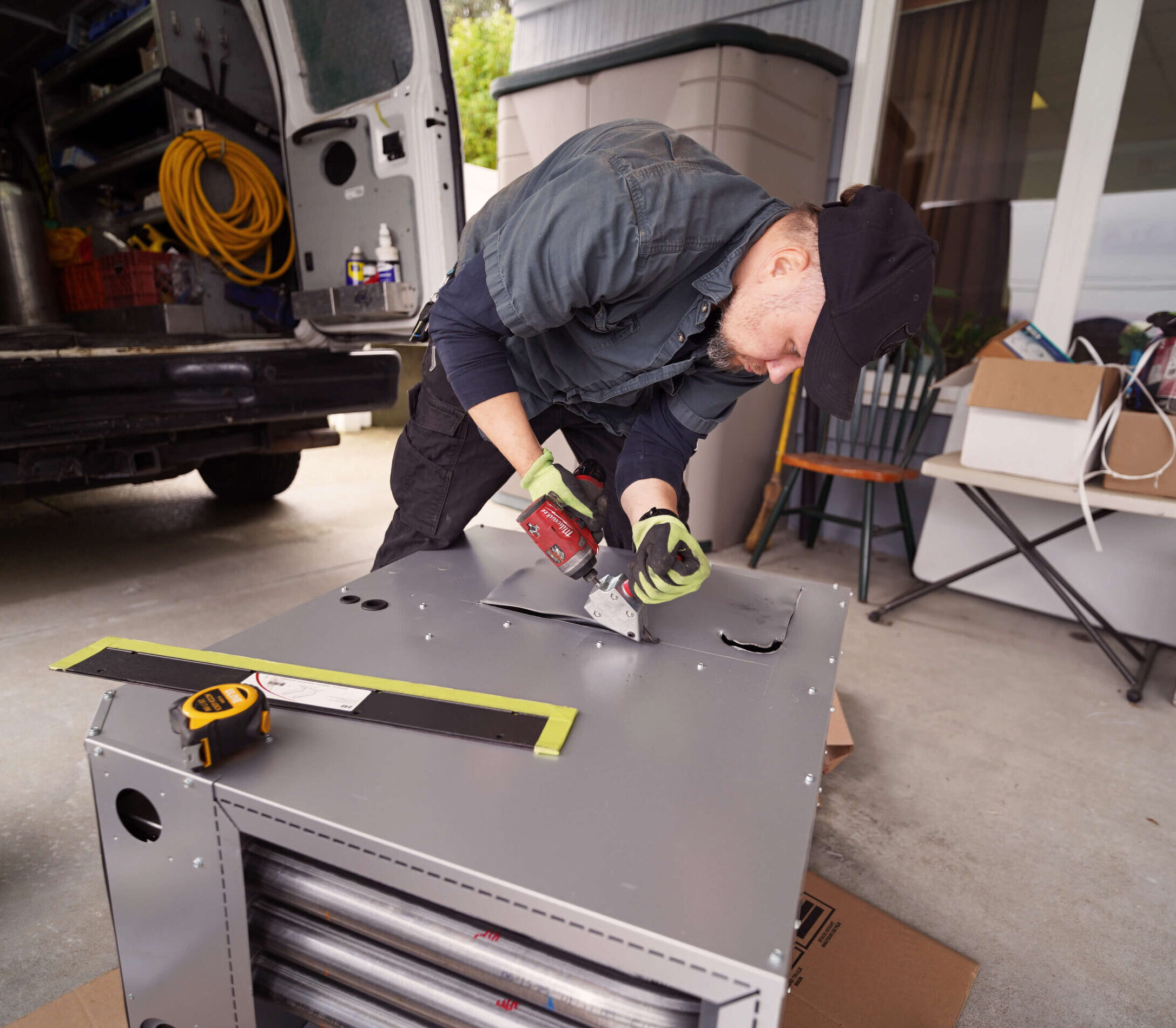 High efficiency furnace installation in Burnaby